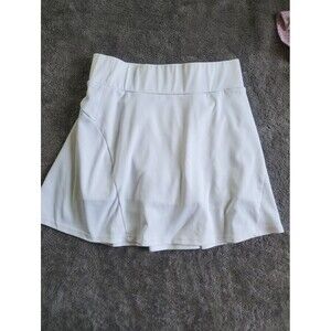 Werena White Athletic Tennis /Golf Skort - Clean Minimal Style Size L